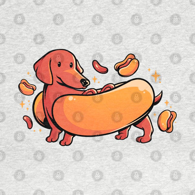 Hot Doggo - Cute Dachshund Dog Gift by eduely